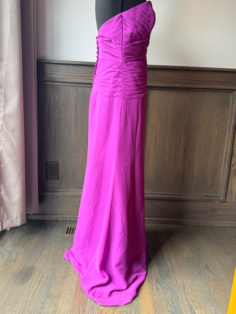 Alfred Angelo Strapless purple Ruched Sweetheart Gown 8 - Picture 6 of 9